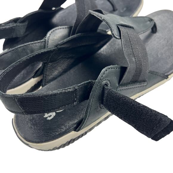 Sorel Women's Out N About Plus Thong Sandals with Ankle Strap Black Size 8 - Picture 6 of 10